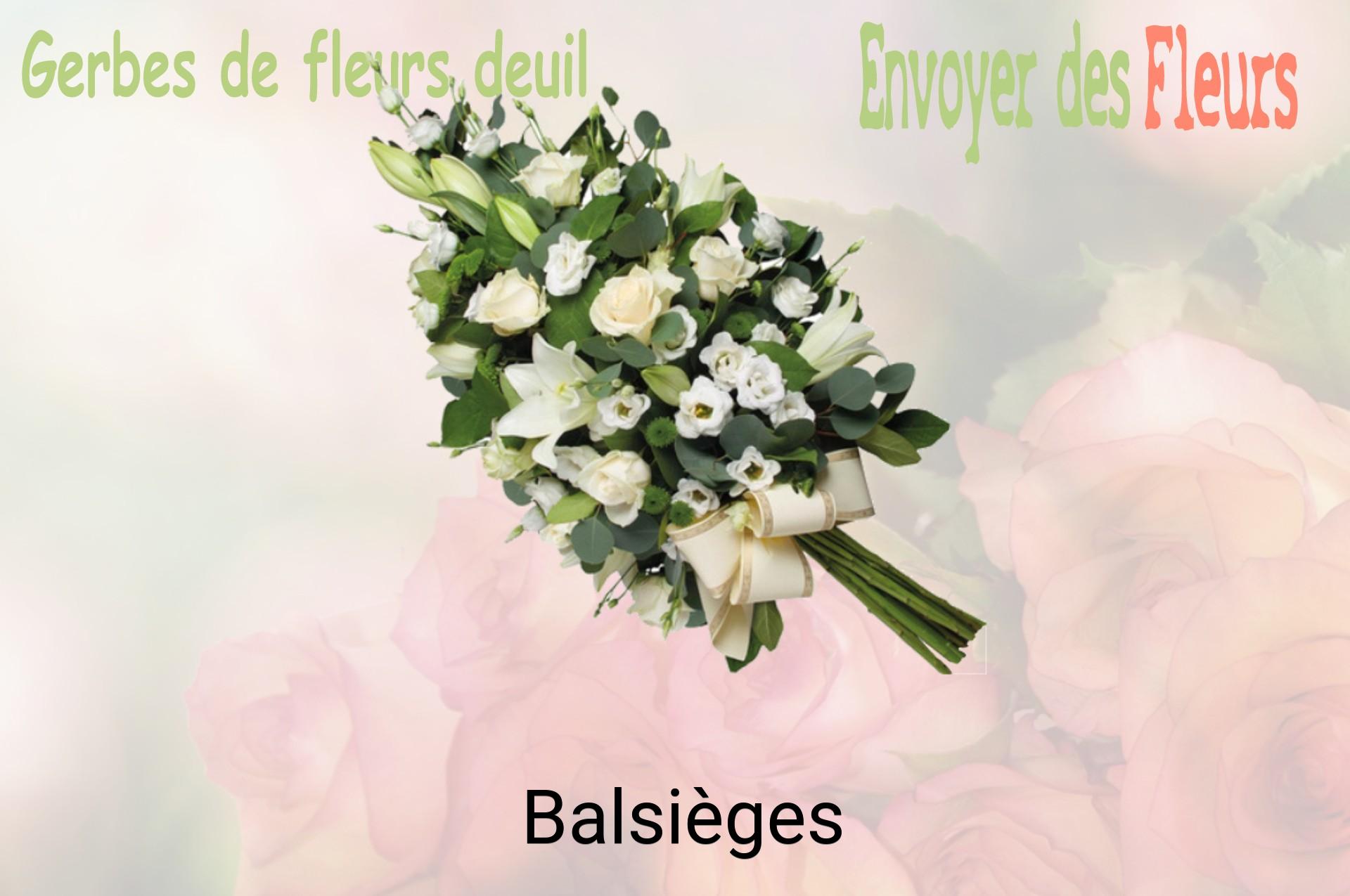 Gerbe de fleurs de deuil livrée à Balsièges